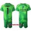 Virallinen Fanipaita + Shortsit Maalivahdin Paris Saint-Germain Keylor Navas 1 Kotipelipaita 2022-23 - Lasten